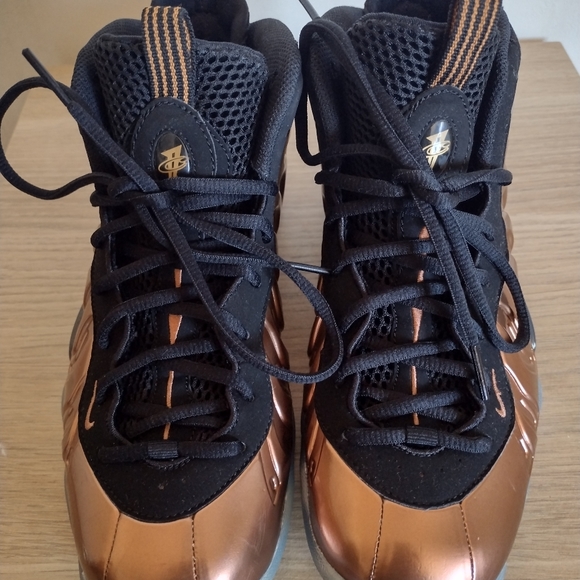 Nike Little Posite One Copper Big Kids 644791-004 - Picture 4 of 13